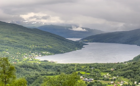 landscape of Norwegian fjord