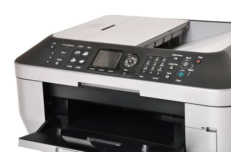 Close up of a all in one color printer