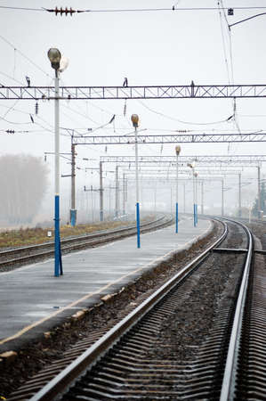 railroad stationの写真素材