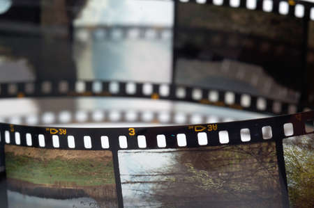 frames of the slide filmの写真素材