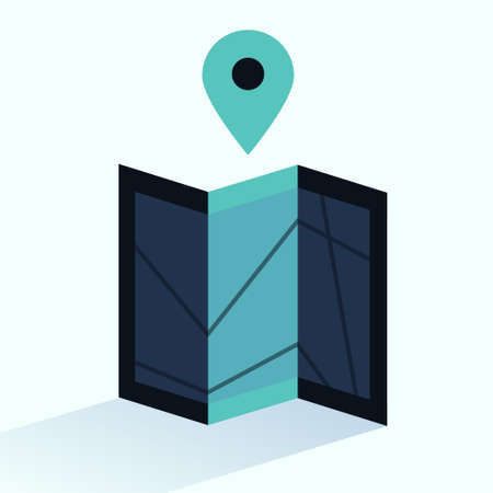 Map icon Vector illustration.のイラスト素材