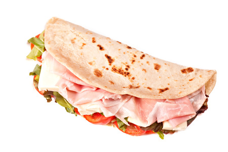 Traditional Italian piadinaの写真素材