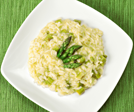 Risotto with Asparagusの写真素材