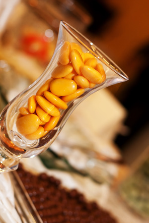 sweet confectionery in a glassの写真素材