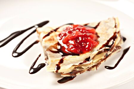 Delicious french crepeの写真素材