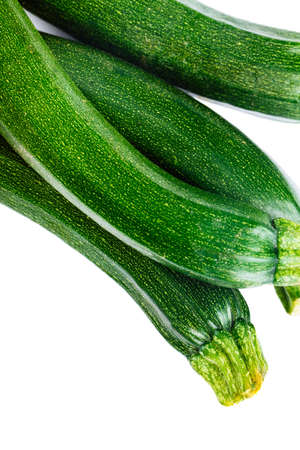 Zucchini Isolated On Whiteの写真素材