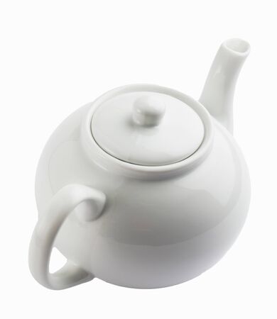Teapot isolated on whiteの写真素材