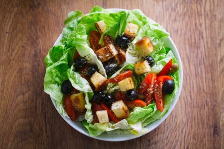 Mediterranean mixed saladの写真素材