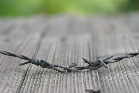barbed wireの写真素材