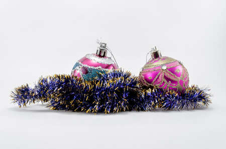 Christmas toys to celebrate Christmas and New Year decoration for spruceの写真素材