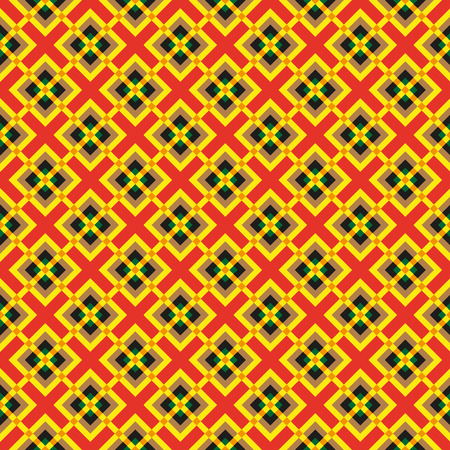 raphic ornament made geometric shapes, different colors, shapes and sizesのイラスト素材