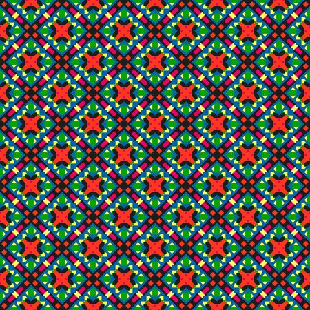 graphic ornament made geometric shapes, different colouring,shapes and sizes
