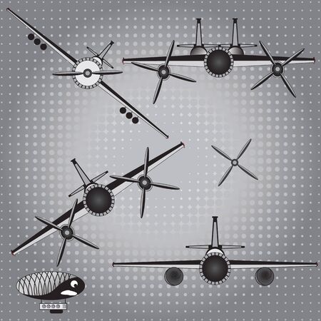 set of aircraft since World War IIのイラスト素材