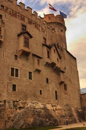 Ancient castle wallsの写真素材