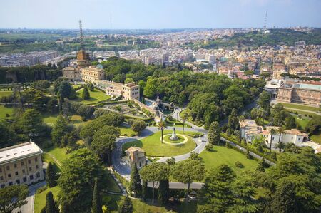 Gardens of Vatican Cityの写真素材
