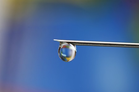 Needle with a dropの写真素材