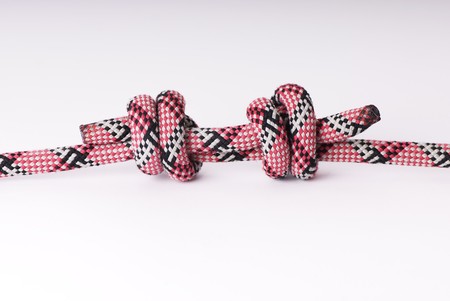 Knot on the climer ropeの写真素材