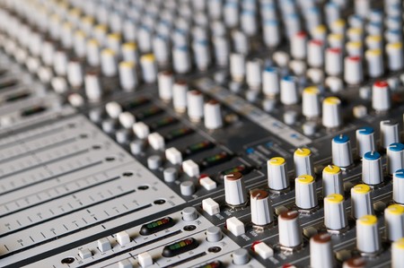 Professional sound mixerの写真素材