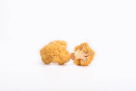 Yellow cauliflower inflorescenceの写真素材