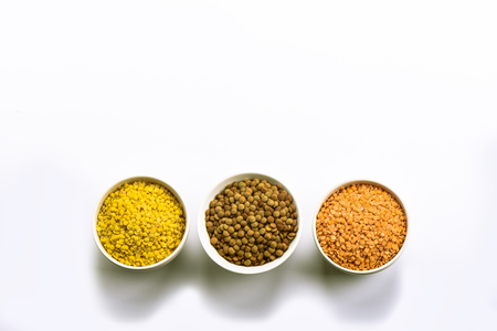 Lentils are a base of Asian and European high protein dishes.の写真素材