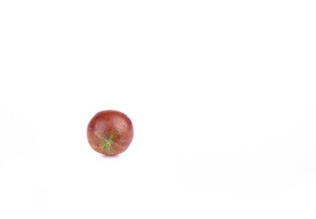 Ripe red gooseberry isolated on a white background. Copy spaceの写真素材