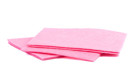 Close-up of universal napkins isolated on white background. copyspace.の写真素材