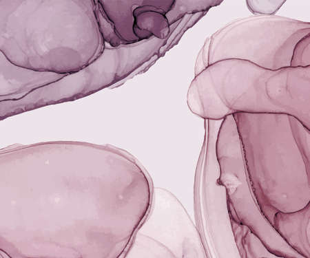 Dark pink alcohol ink texture. Abstract hand painted watercolor background.のイラスト素材