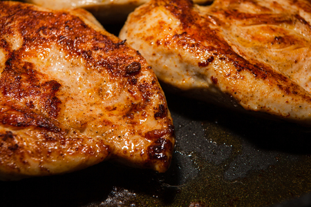 Delicious pieces with new fried chicken fillet, healthy and good for the bodyの写真素材