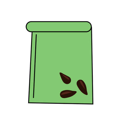 vector illustration of plant seeds in a packageのイラスト素材