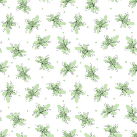 Vector illustration of arugula leaves patternのイラスト素材