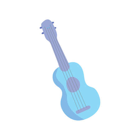 vector illustration of ukulele in doodle styleのイラスト素材