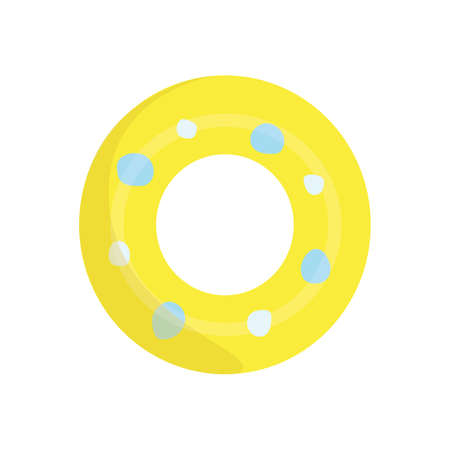 vector illustration of an inflatable swim ring