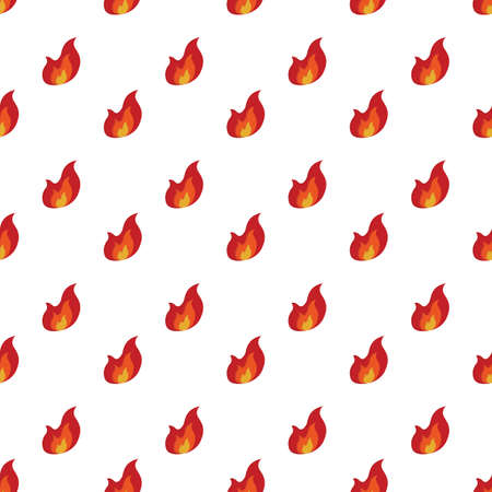 vector seamless pattern flame isolatedのイラスト素材