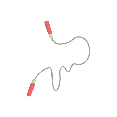 vector illustration jump rope fitnessのイラスト素材