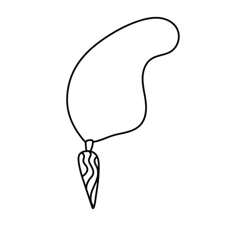 Hand drawn illustration magic amulet. isolated on white backgroundのイラスト素材