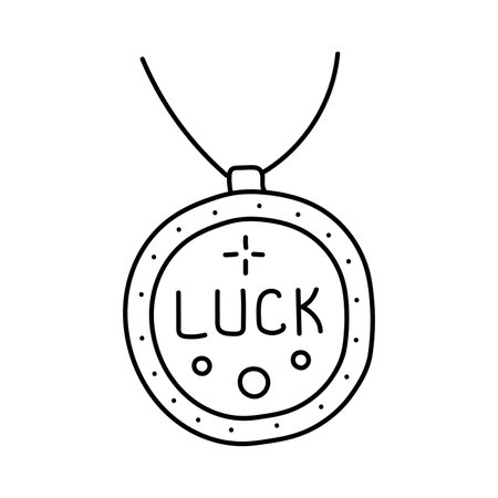 Amulet for good luck doodleのイラスト素材