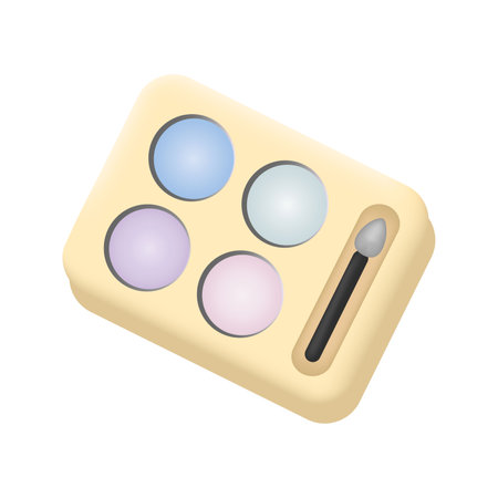 Vector eye shadow, realism. isolated on white backgroundのイラスト素材