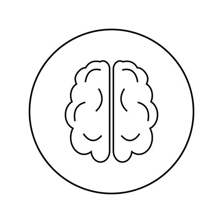 brain linear icon. medicine, neurologyのイラスト素材