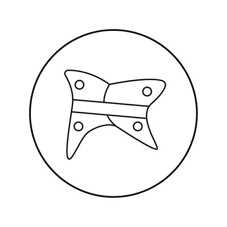 Vector linear icon neck corset, brace. Orthopedics, medicineのイラスト素材