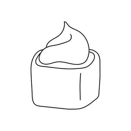 Hand drawn vector illustration of sushi, rolls.のイラスト素材
