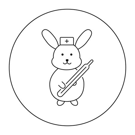 Linear vector icon of pedator.のイラスト素材