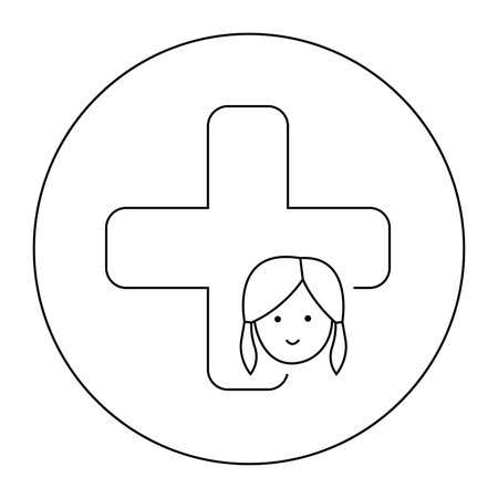 Linear vector icon of pedator.のイラスト素材