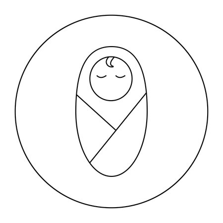 Linear vector icon of pedator.のイラスト素材