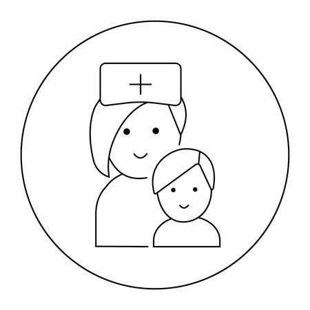 Linear vector icon of pedator.のイラスト素材
