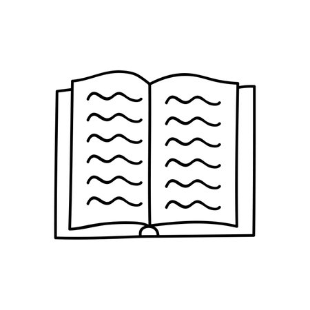 Hand drawn book vector illustration. isolated on white backgroundのイラスト素材