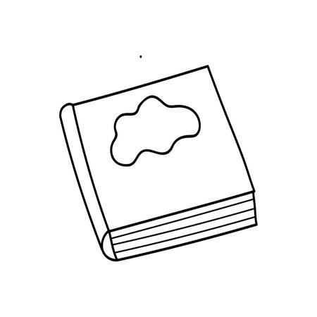 Hand drawn book vector illustration. isolated on white backgroundのイラスト素材
