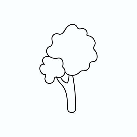 Hand drawn vector illustration tree. isolated on white backgroundのイラスト素材