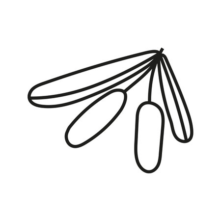 Vector illustration of berry in doodle styleのイラスト素材