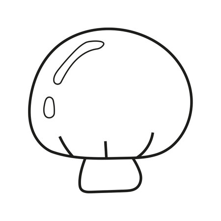Vector illustration of champignon in doodle styleのイラスト素材