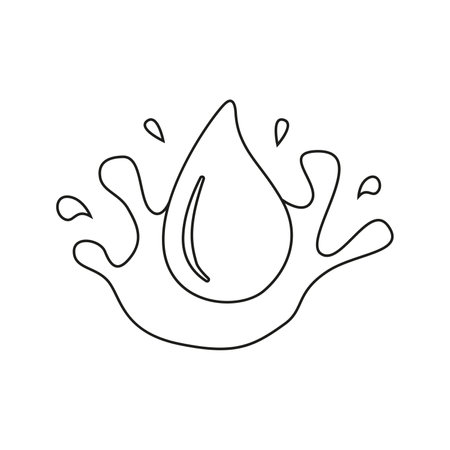 Vector illustration of blob in doodle styleのイラスト素材